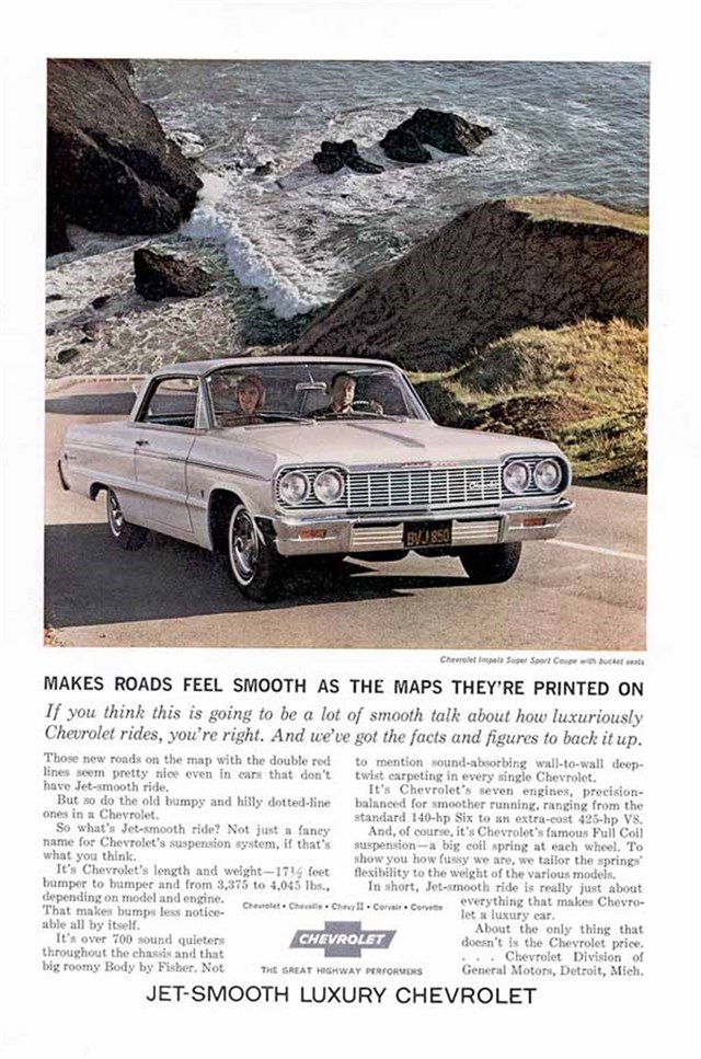 Chevrolet Impala 1964 #630 publicidad impresa