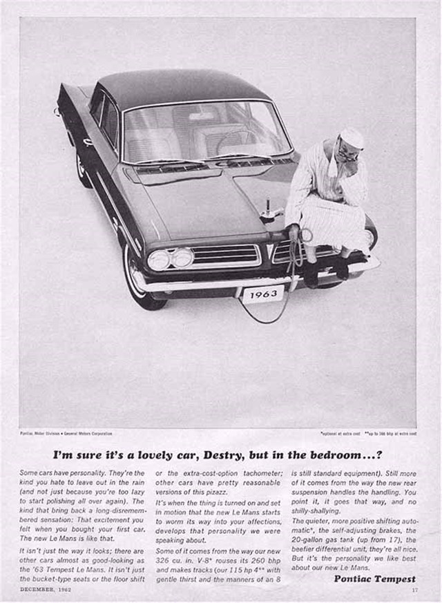 Pontiac Tempest LeMans 1963 #730 publicidad impresa