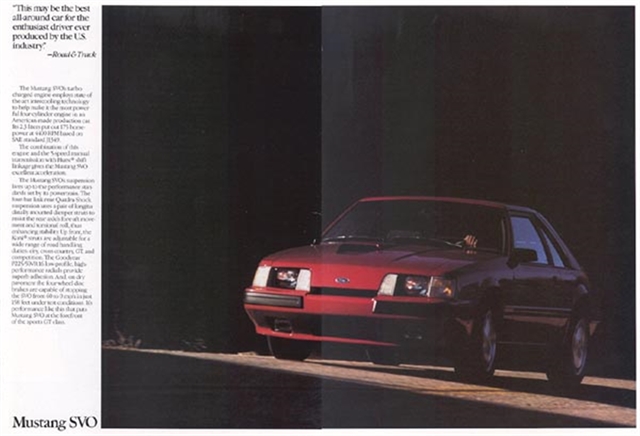 Ford Mustang 1984 #1127 publicidad impresa