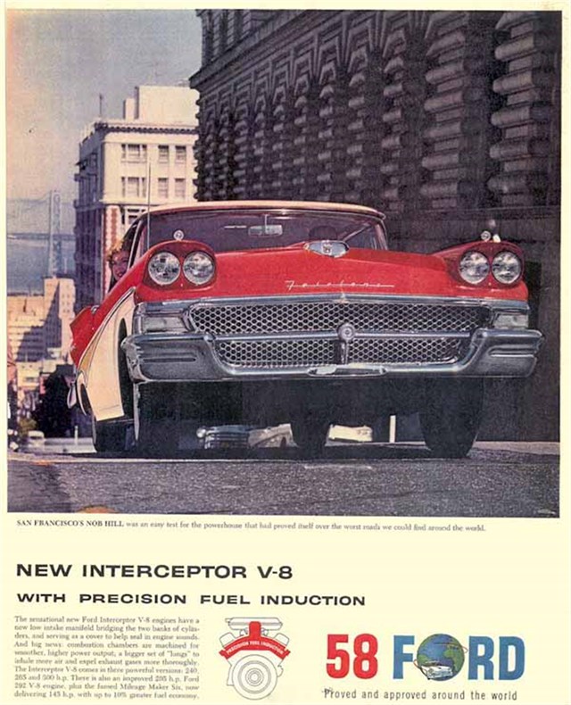 Ford Fairlane 500 1958 #219 publicidad impresa