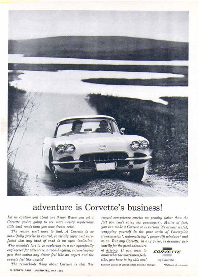 Advertising of Chevrolet Corvette 1960 #549