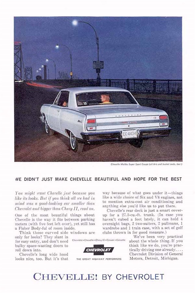 Advertising of Chevrolet Chevelle 1964 #631