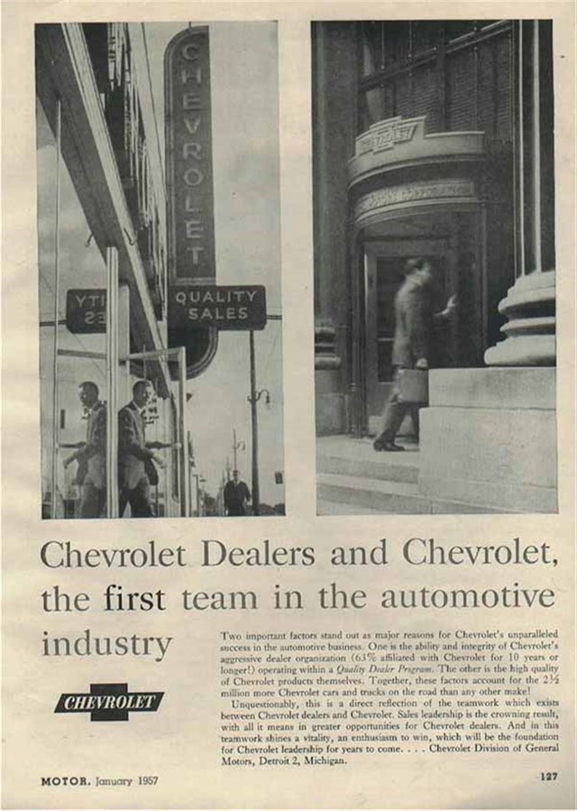 Advertising of Chevrolet Varios 1957 #931