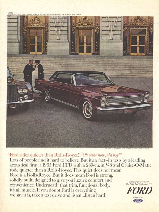 Ford Galaxie 1965 #46 publicidad impresa
