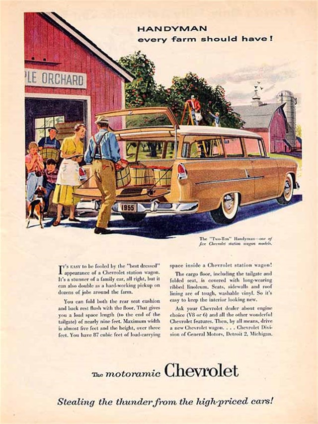 Advertising of Chevrolet Nomad 1955 #124