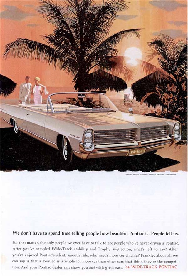 Pontiac Boneville 1964 #732 publicidad impresa