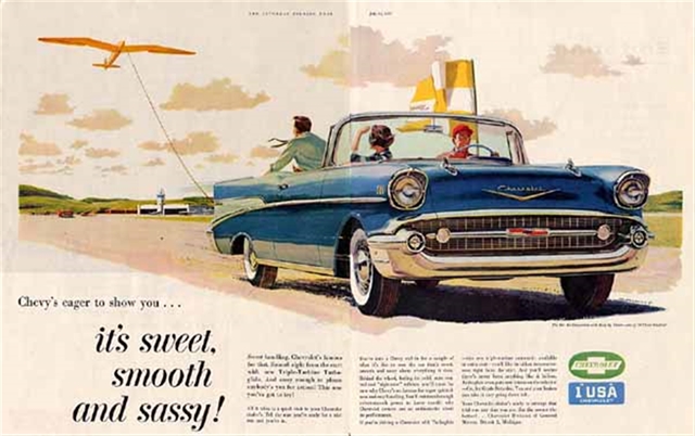Advertising of Chevrolet Bel Air 1957 #932