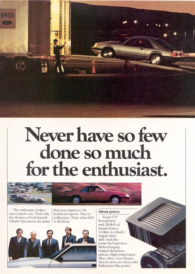 Ford Mustang 1984 #1129 publicidad impresa