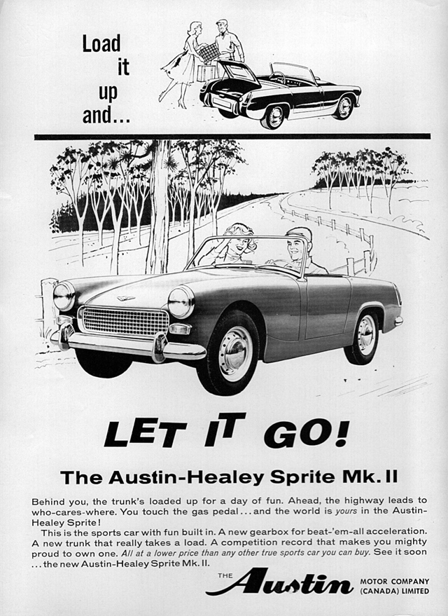 Austin-Healey Sprite 1962 #1256 publicidad impresa