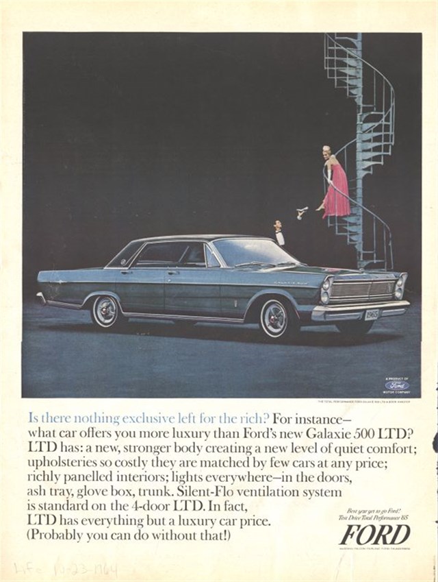 Ford Galaxie 1965 #47 publicidad impresa