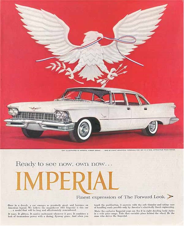 Chrysler Imperial 1957 #421 publicidad impresa