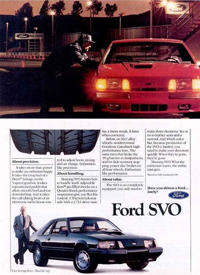 Advertising of Ford Mustang 1985 #1130