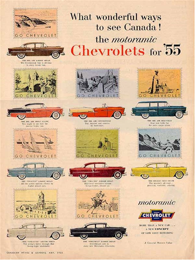 Chevrolet Varios 1955 #126 publicidad impresa