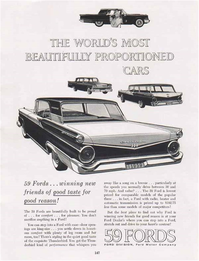 Ford Varios 1959 #222 publicidad impresa