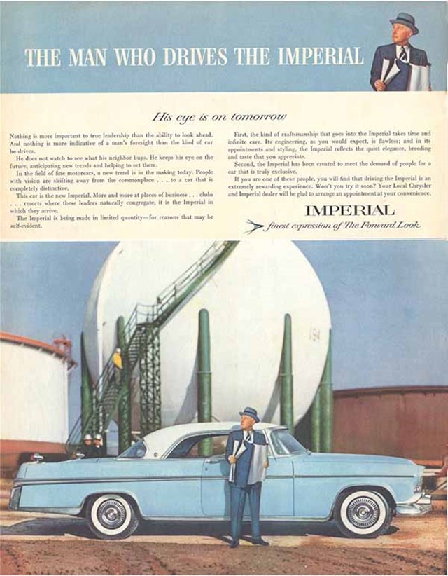 Chrysler Imperial 1956 #422 publicidad impresa