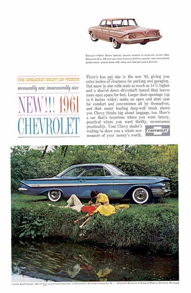 Chevrolet Varios 1961 #552 publicidad impresa