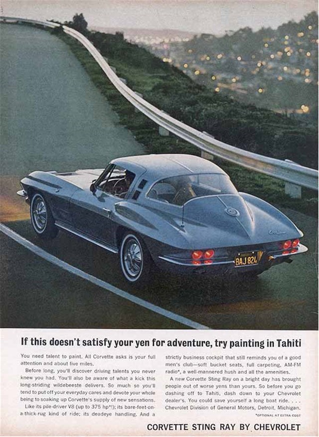 Chevrolet Corvette 1964 #634 publicidad impresa