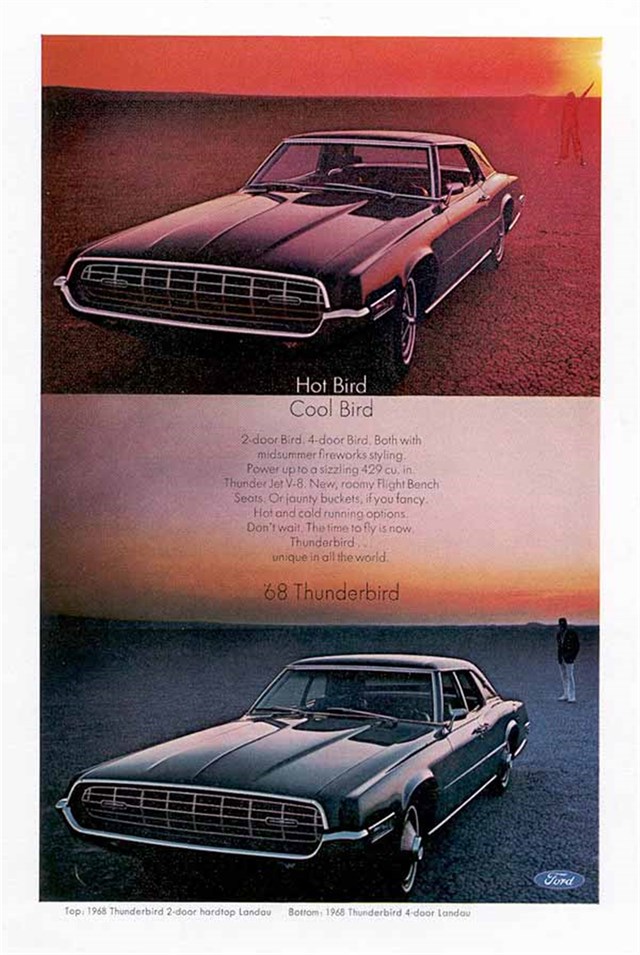 Ford Thunderbird 1968 #834 publicidad impresa