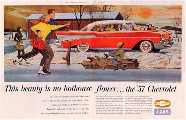 Chevrolet Bel Air 1957 #934 publicidad impresa