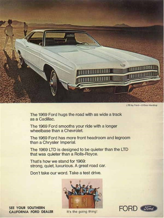 Ford LTD 1969 #1034 publicidad impresa