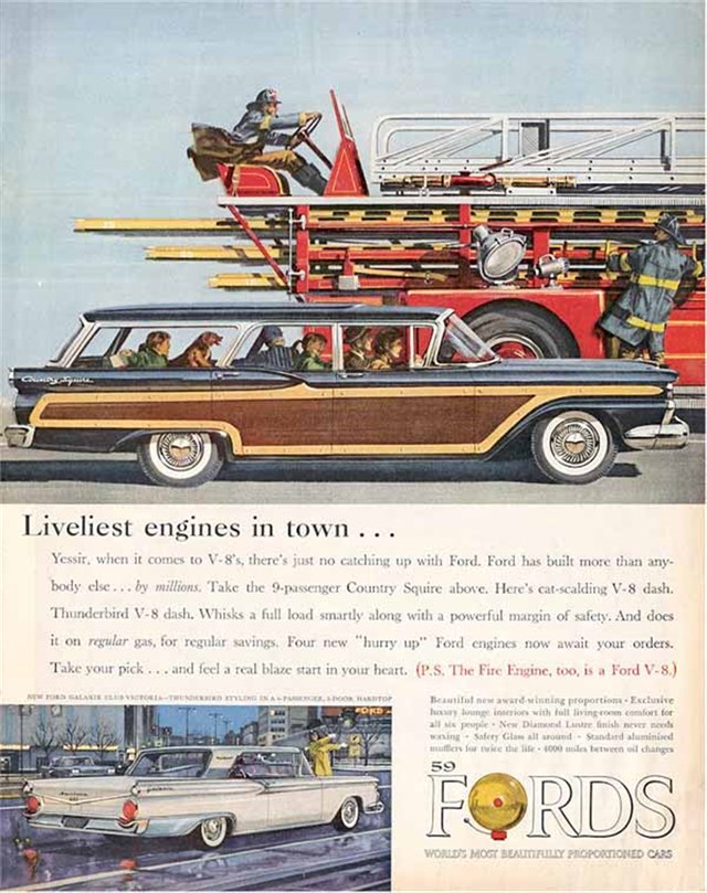 Ford Vagoneta 1959 #223 publicidad impresa