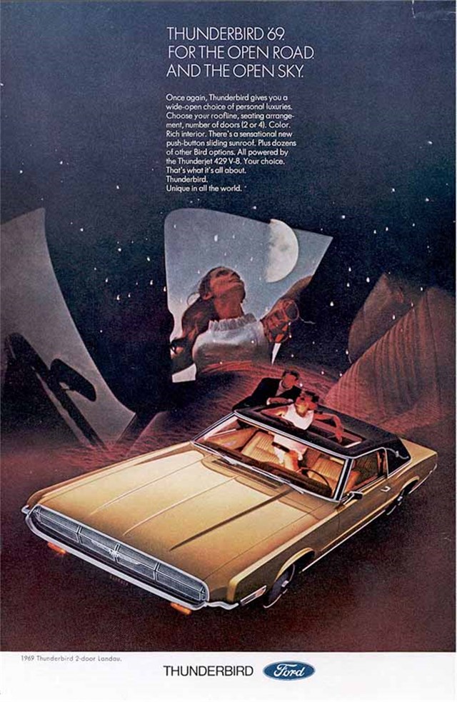 Ford Thunderbird 1969 #835 publicidad impresa