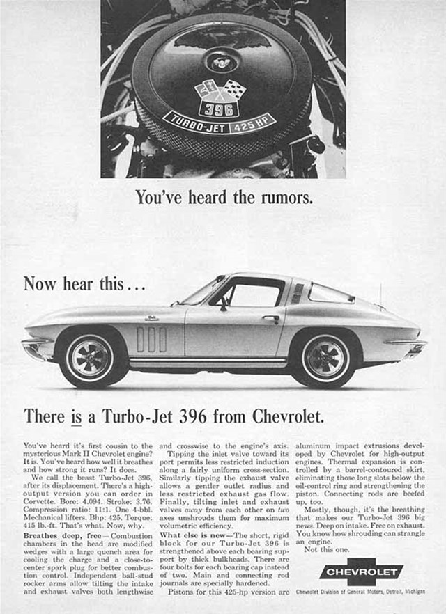 Advertising of Chevrolet Corvette 1965 #636