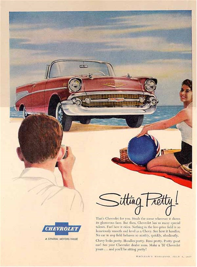 Chevrolet Bel Air 1957 #936 publicidad impresa