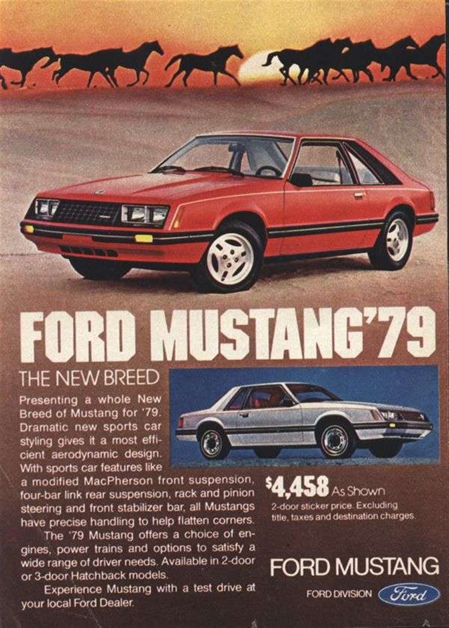 Ford Mustang 1979 #51 publicidad impresa