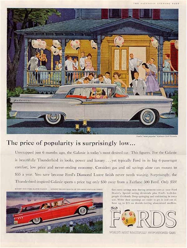 Ford Galaxie 1959 #225 publicidad impresa