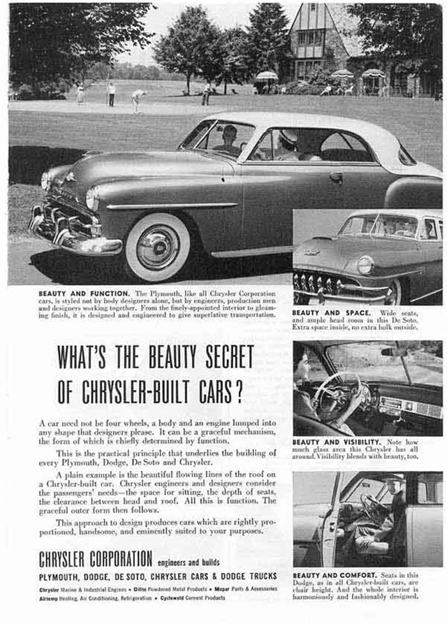 Chrysler Varios 1952 #325 publicidad impresa