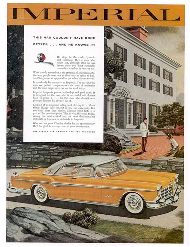 Chrysler Imperial 1955 #425 publicidad impresa