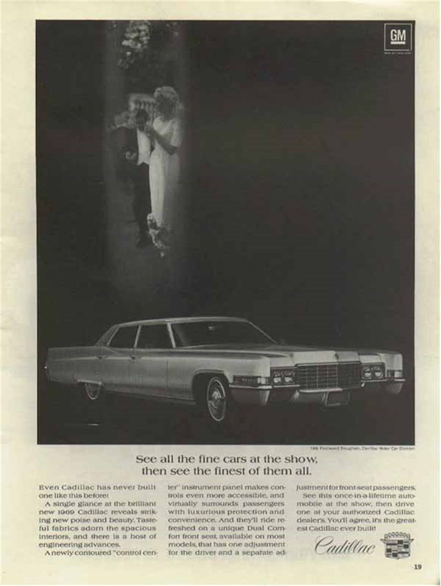 Cadillac Fleetwood 1969 #1037 publicidad impresa