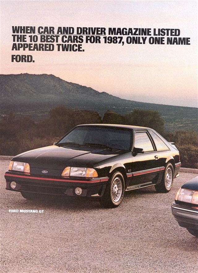 Ford Mustang 1987 #1134 publicidad impresa