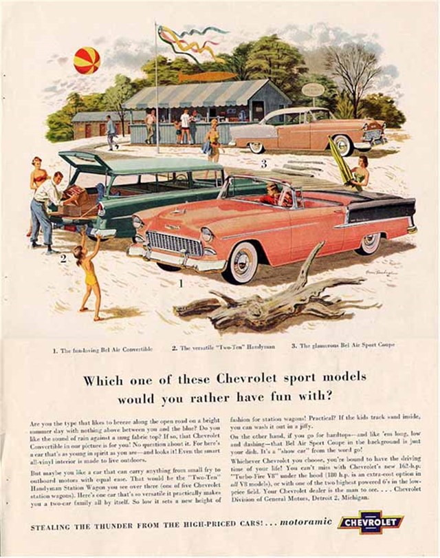 Chevrolet Varios 1955 #129 publicidad impresa
