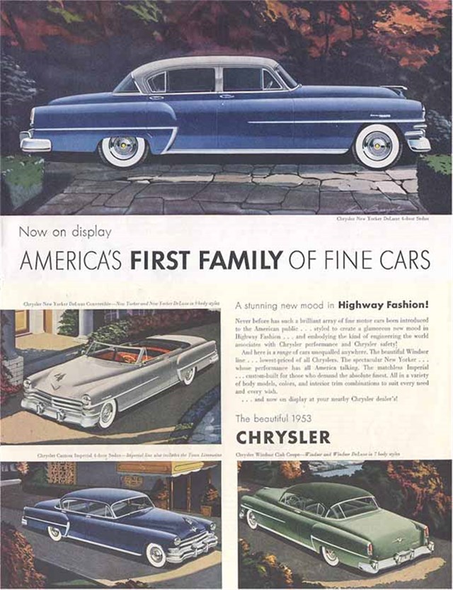 Chrysler Varios 1953 #326 publicidad impresa