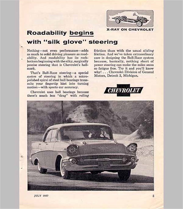 Chevrolet Bel Air 1957 #938 publicidad impresa