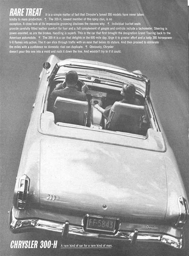 Chrysler 300 1962 #639 publicidad impresa