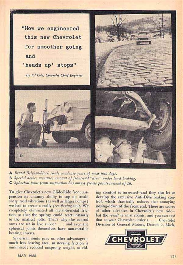 Chevrolet Varios 1955 #131 publicidad impresa
