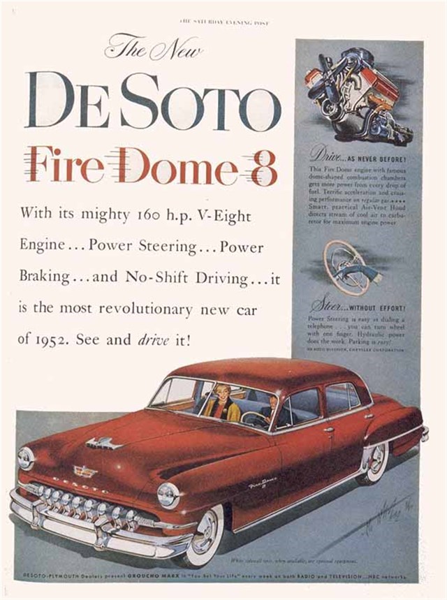 DeSoto Firde Dome 8 1953 #328 publicidad impresa