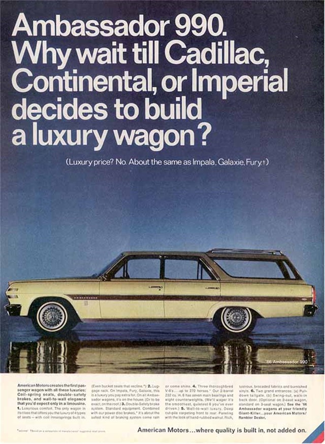 AMC Ambassador 1966 #740 publicidad impresa