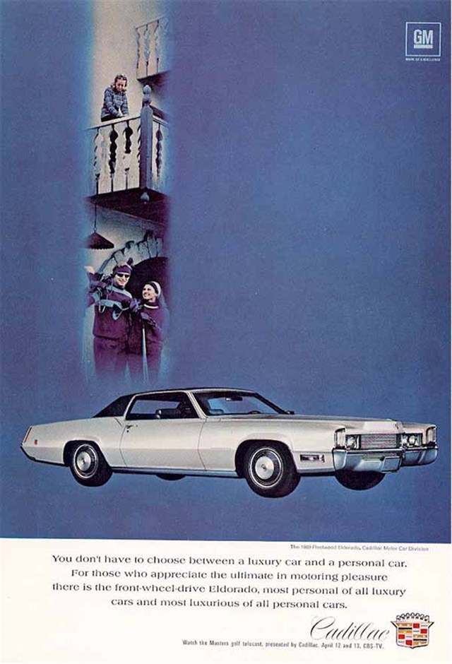 Cadillac Eldorado 1969 #1040 publicidad impresa