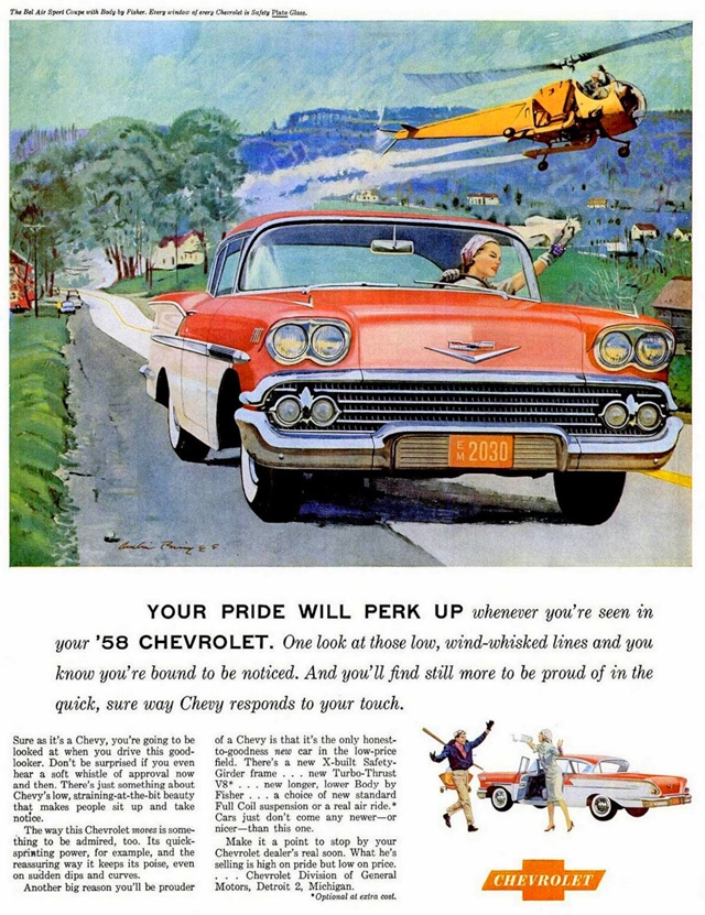 Advertising of Chevrolet Impala 1958 #1150