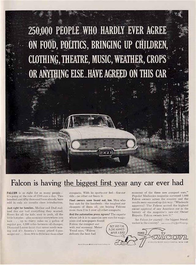 Ford Falcon 1960 #229 publicidad impresa
