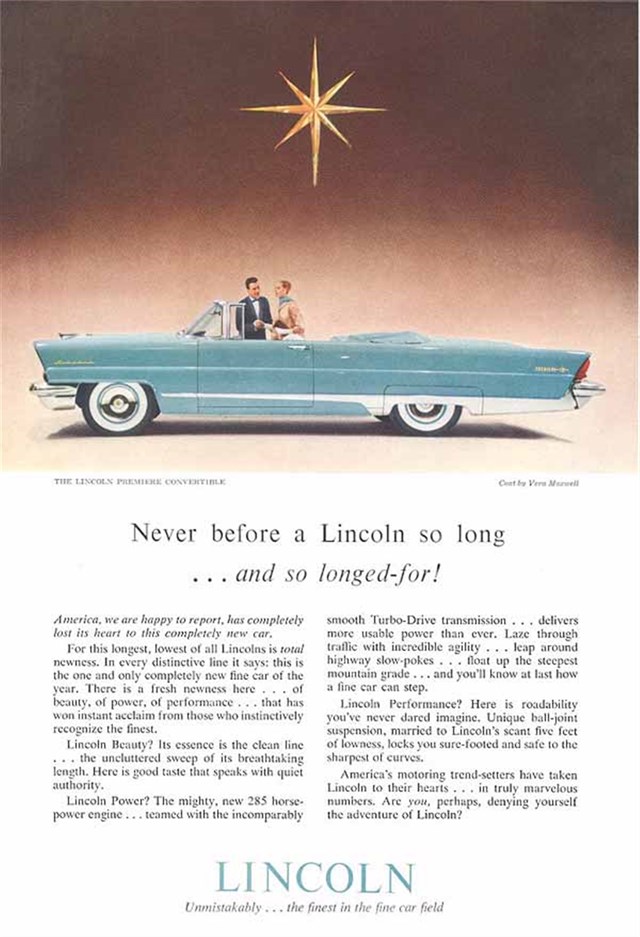 Lincoln Premiere 1957 #429 publicidad impresa