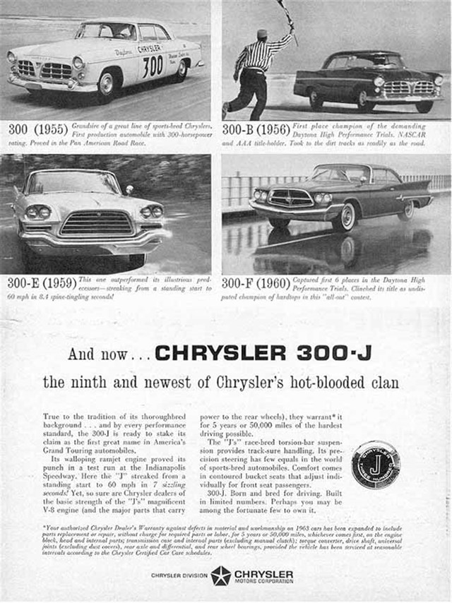 Chrysler 300 1963 #641 publicidad impresa