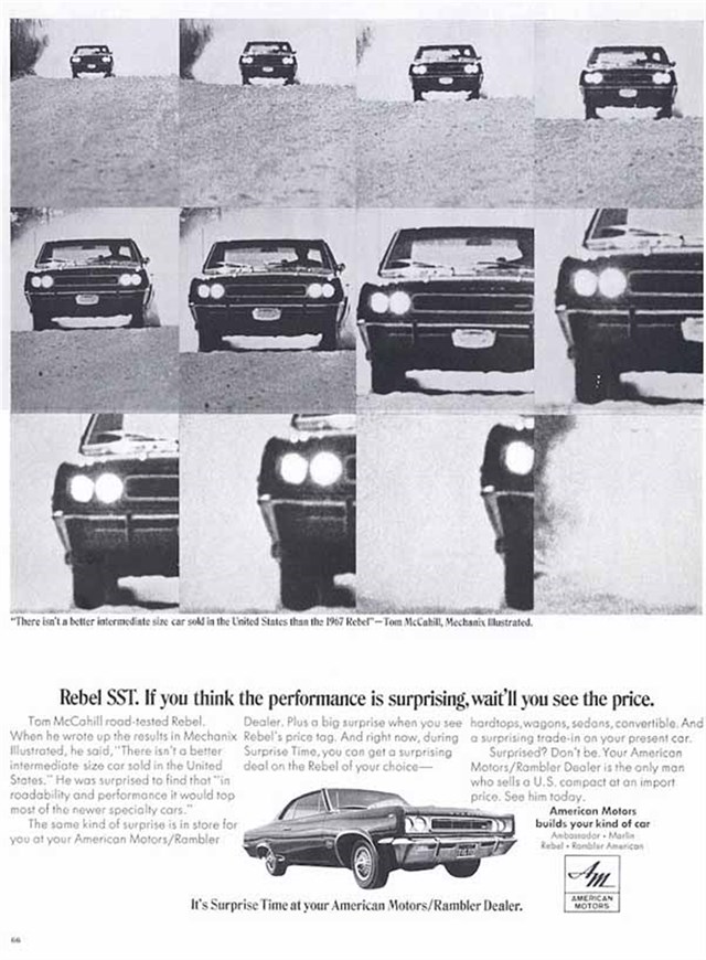 AMC Rebel 1967 #741 publicidad impresa