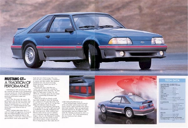 Ford Mustang 1989 #1138 publicidad impresa