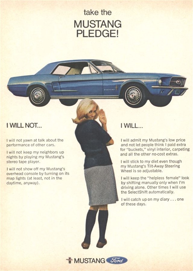Ford Mustang 1967 #56 publicidad impresa