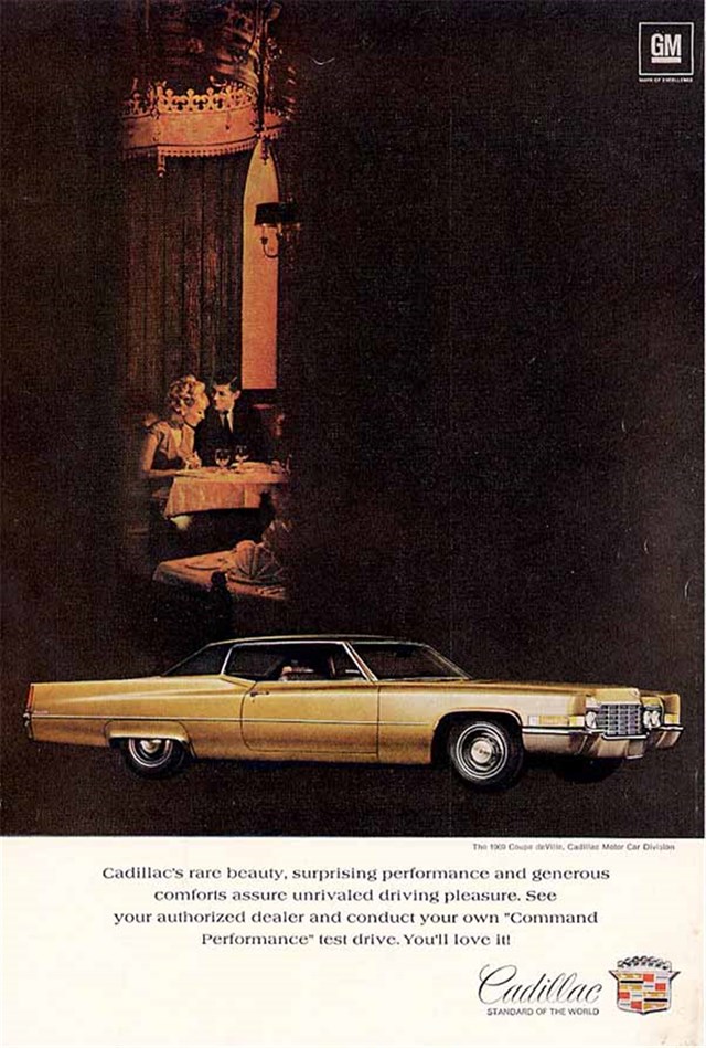 Cadillac de Ville 1969 #1042 publicidad impresa